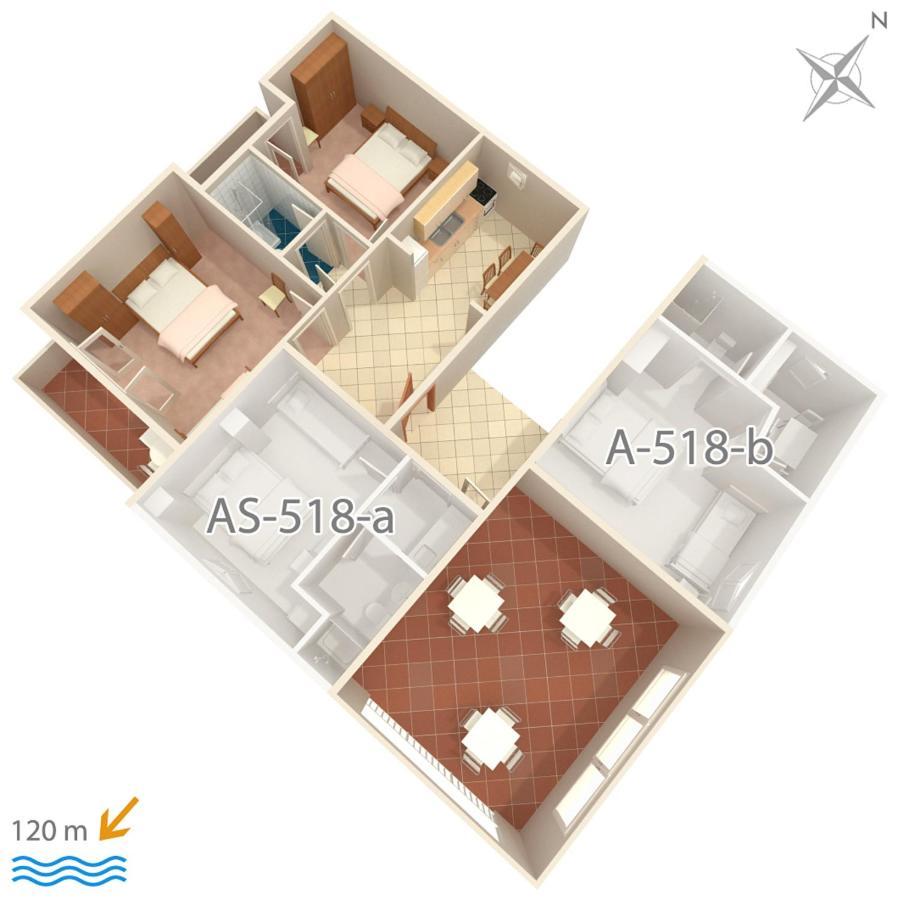 Apartment Podgora 518A 外观 照片